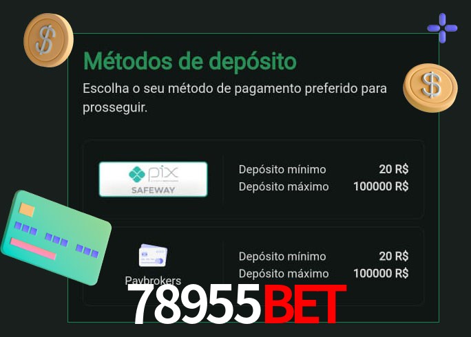 O cassino 78955bet oferece uma grande variedade de métodos de pagamento